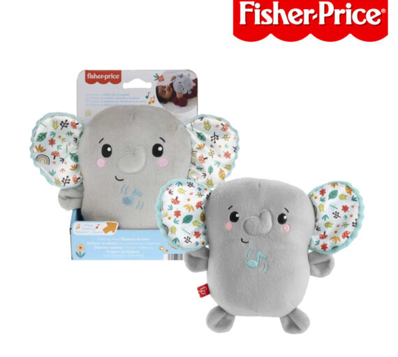 Fisher Price HML65 Calming Vibes Elephant Soother, Ages 0+ (Damaged Box)